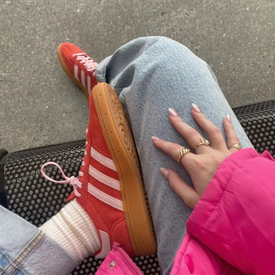 Adidas Handball Spezial Bright Red Clear Pink - SKU: IE5894