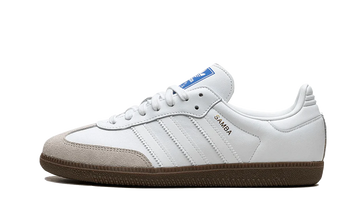 Adidas Samba Cloud White Blue Gum lateral