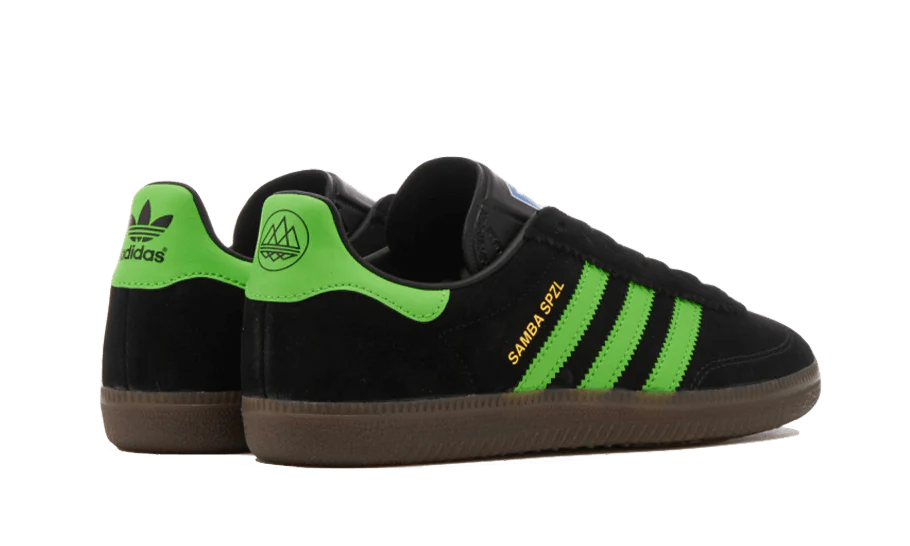 Adidas Samba Deco SPZL Black Lucid Lime - SKU: IF5738