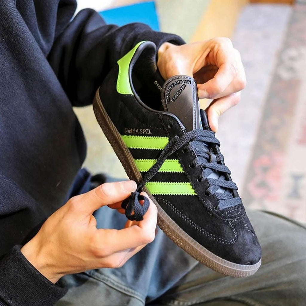 Adidas Samba Deco SPZL Black Lucid Lime - SKU: IF5738