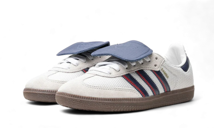 Adidas Samba LT Crystal White Dark Blue - SKU: IE9169 - frontal