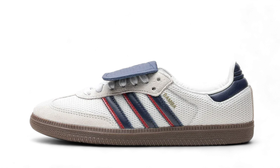 Adidas Samba LT Crystal White Dark Blue - SKU: IE9169 - lateral