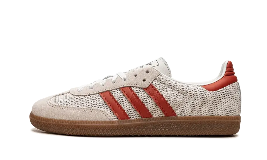 Adidas Samba OG Crystal White Preloved Red lateral