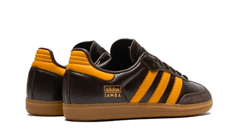 Adidas Samba OG Dark Brown Preloved Yellow - SKU: IG6174