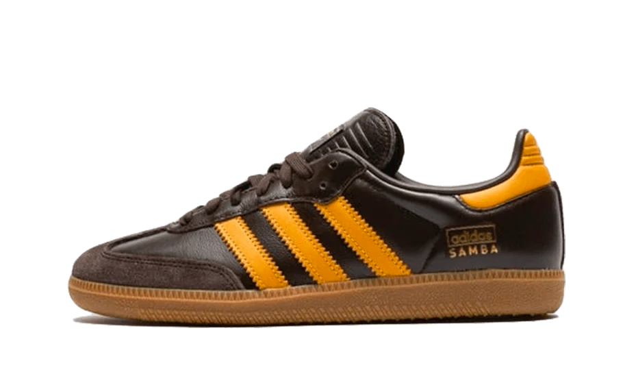 Adidas Samba OG Dark Brown Preloved Yellow - SKU: IG6174