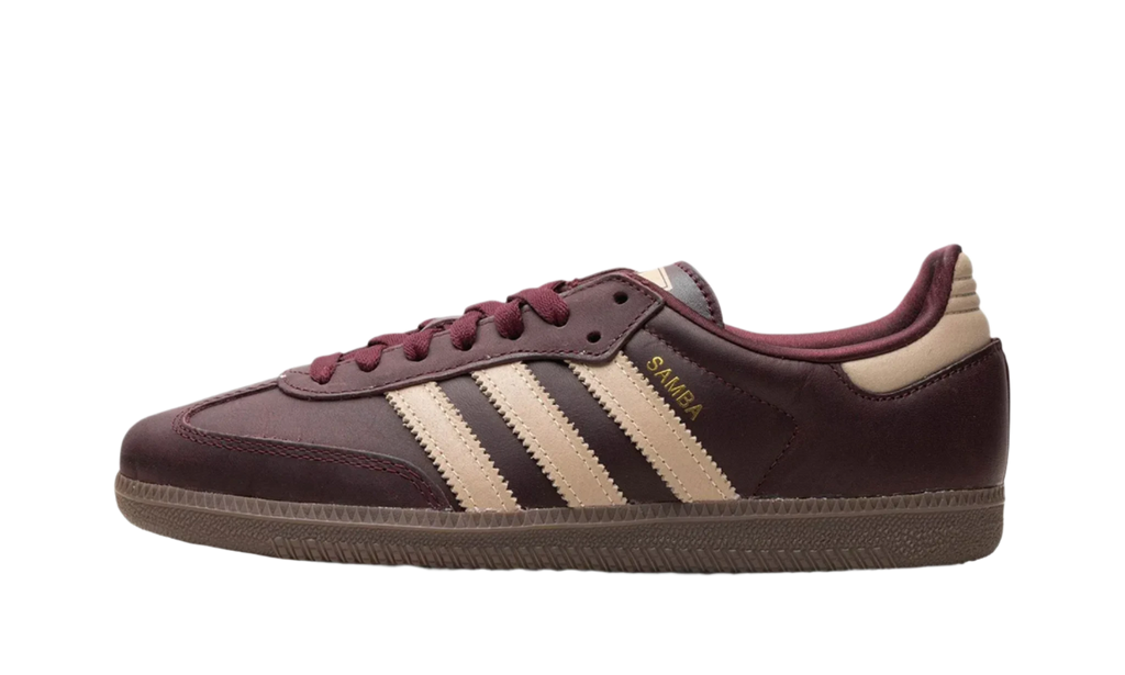 Adidas Samba OG Maroon Crystal Sand - SKU: IF7004 lateral