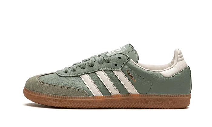 Adidas Samba OG Silver Green lateral