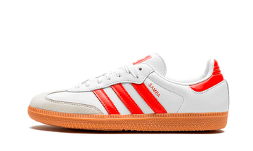 Adidas Samba OG White Solar Red Gum lateral