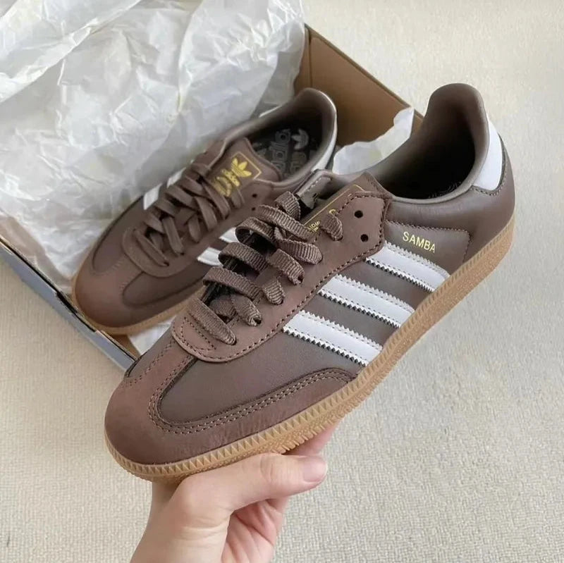 Adidas Samba OG Earth Strata Gum - SKU: IE6522 on feet