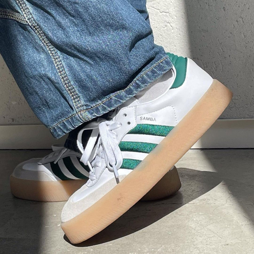 Adidas Sambae White Collegiate Green Gum - SKU: ID0440