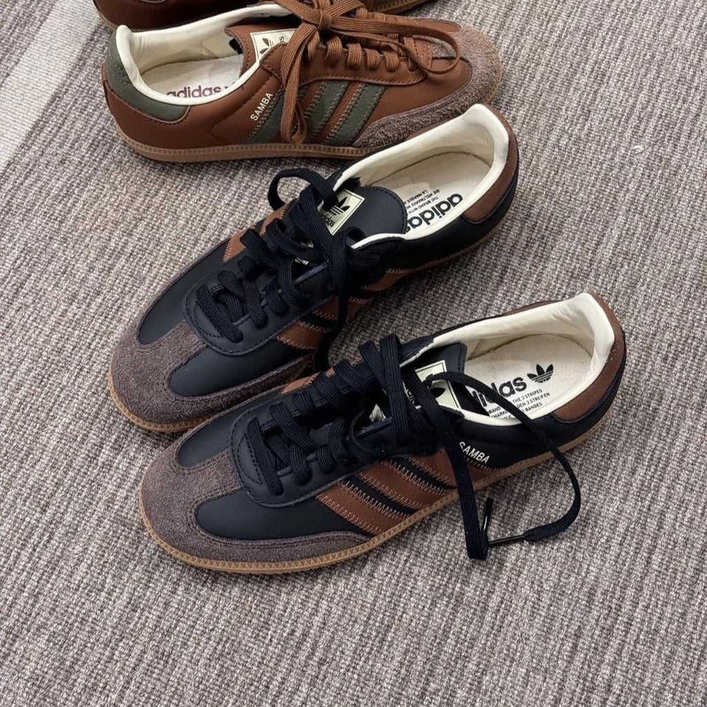 Adidas Samba OG Core Black Preloved Brown - SKU: IE9123