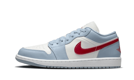 Air Jordan 1 Low Blue Whisper Dune Red  – sneaker autêntico da CollectKicks