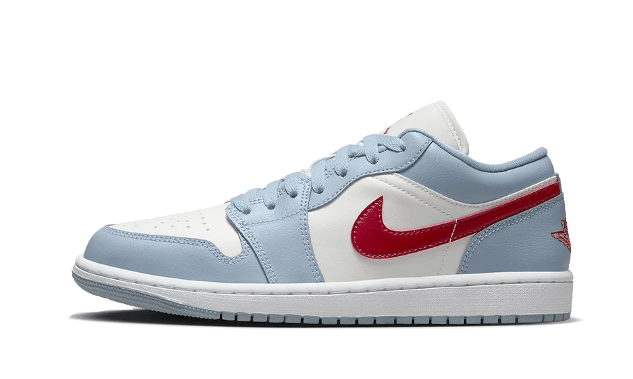 Air Jordan 1 Low Blue Whisper Dune Red  – sneaker autêntico da CollectKicks