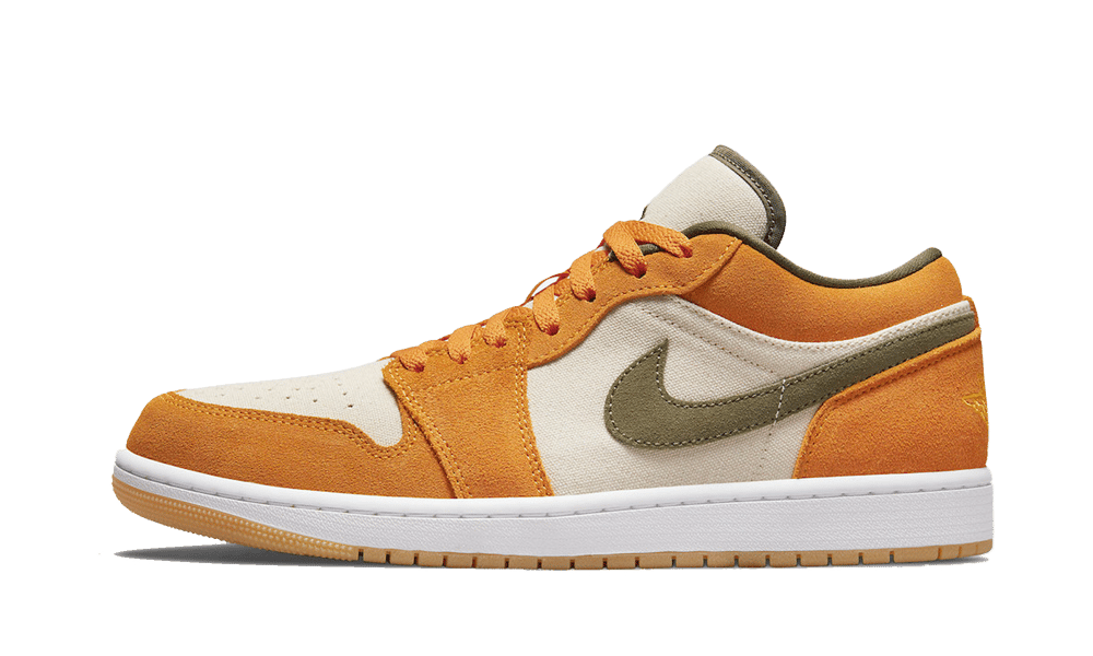 Air Jordan 1 Low Orange Olive - 
