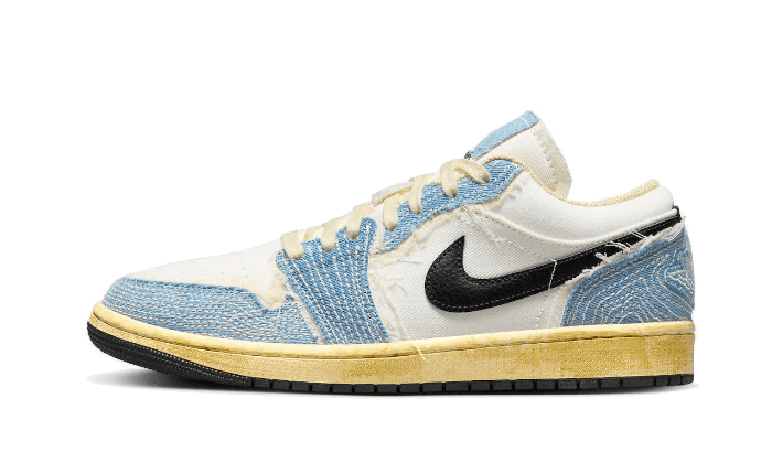 Air Jordan 1 Low SE WRMK Sashiko Denim  – sneaker autêntico da CollectKicks