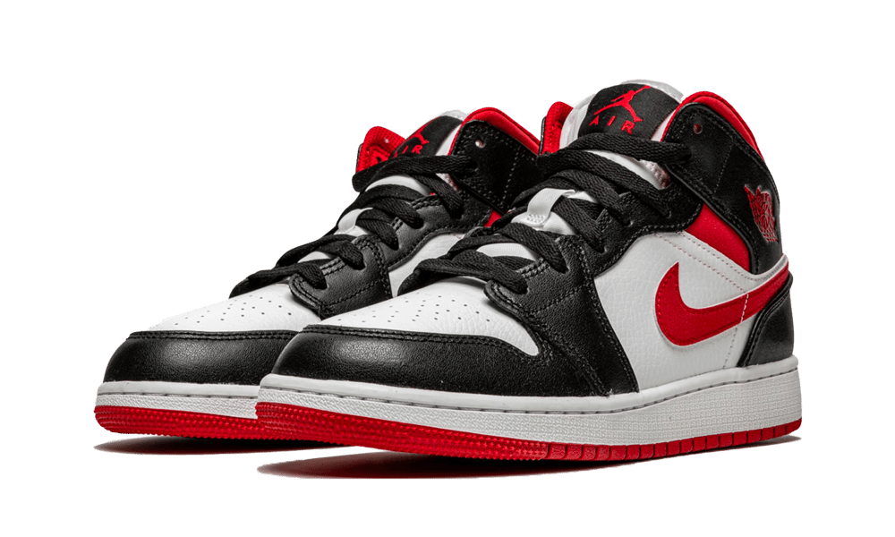 Air Jordan 1 Mid Gym Red Black White 554725-122 – sneaker autêntico da CollectKicks