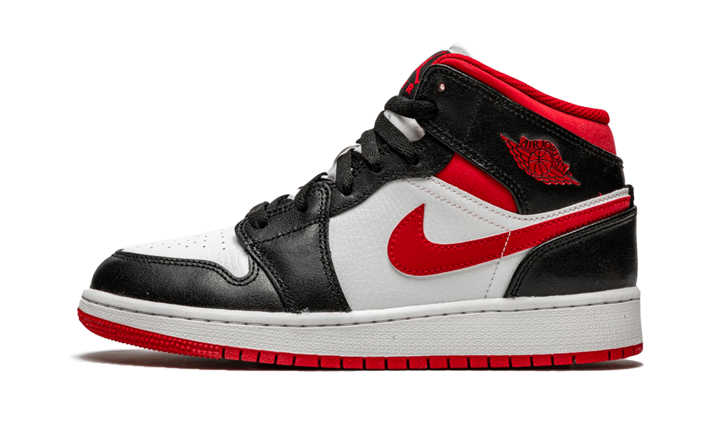 Air Jordan 1 Mid Gym Red Black White 554725-122 – sneaker autêntico da CollectKicks