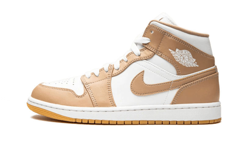 Air Jordan 1 Mid Hemp Tan White 554724-271 – sneaker autêntico da CollectKicks