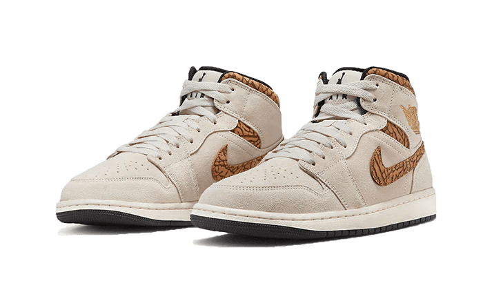 Air Jordan 1 Mid SE Brown Elephant - 