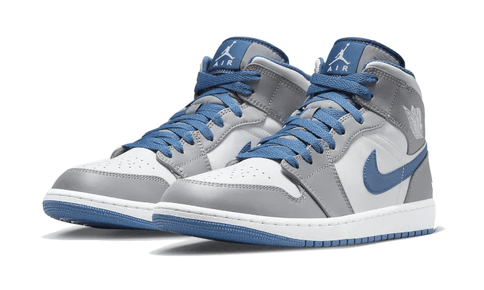 Air Jordan 1 Mid True Blue Cement DQ8426-014 – sneaker autêntico da CollectKicks