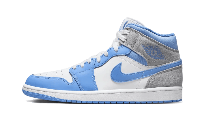 Air Jordan 1 Mid University Blue Grey DX9276-100 – sneaker autêntico da CollectKicks