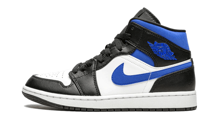 Air Jordan 1 Mid White Black Racer Blue 554724-140 – sneaker autêntico da CollectKicks