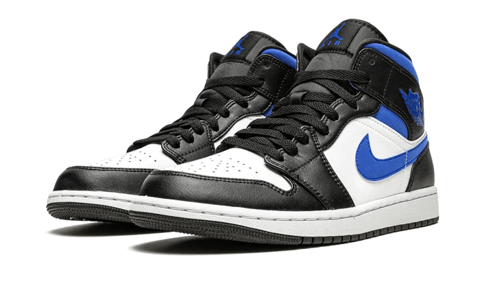 Air Jordan 1 Mid White Black Racer Blue 554724-140 – sneaker autêntico da CollectKicks