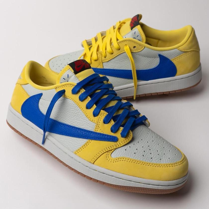 Air Jordan 1 Retro Low OG SP Travis Scott Canary  – sneaker autêntico da CollectKicks