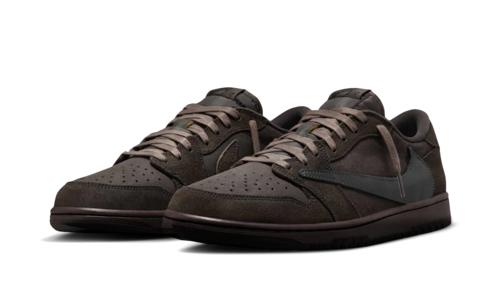 Air Jordan 1 Retro Low OG SP Travis Scott Velvet Brown  – sneaker autêntico da CollectKicks