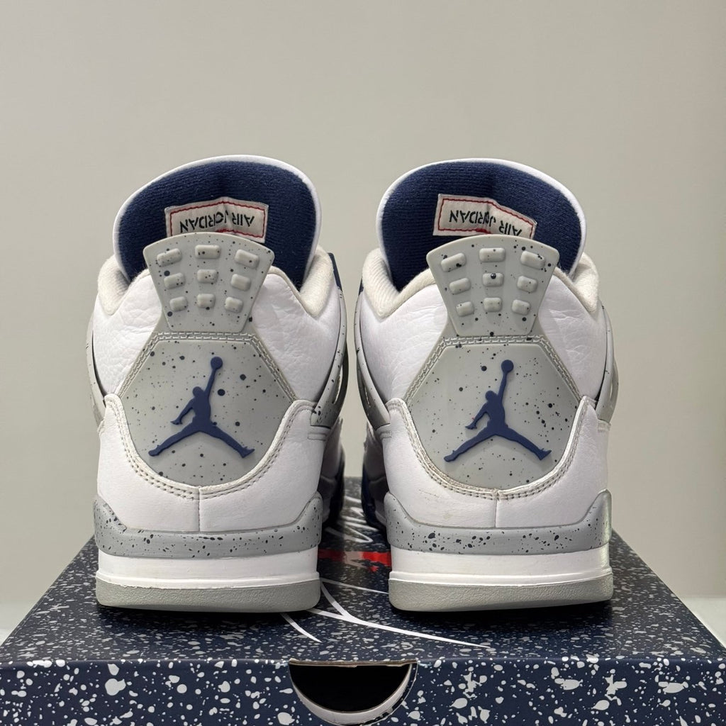 Air Jordan 4 Retro White Midnight Navy (42) - Usado  – sneaker autêntico da CollectKicks