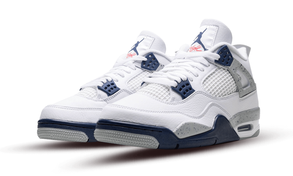 Air Jordan 4 Retro White Midnight Navy DH6927-140 – sneaker autêntico da CollectKicks