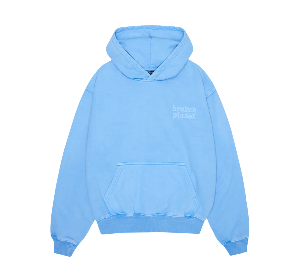 Broken Planet Basics Hoodie Washed ‘Light Blue’  – sneaker autêntico da CollectKicks