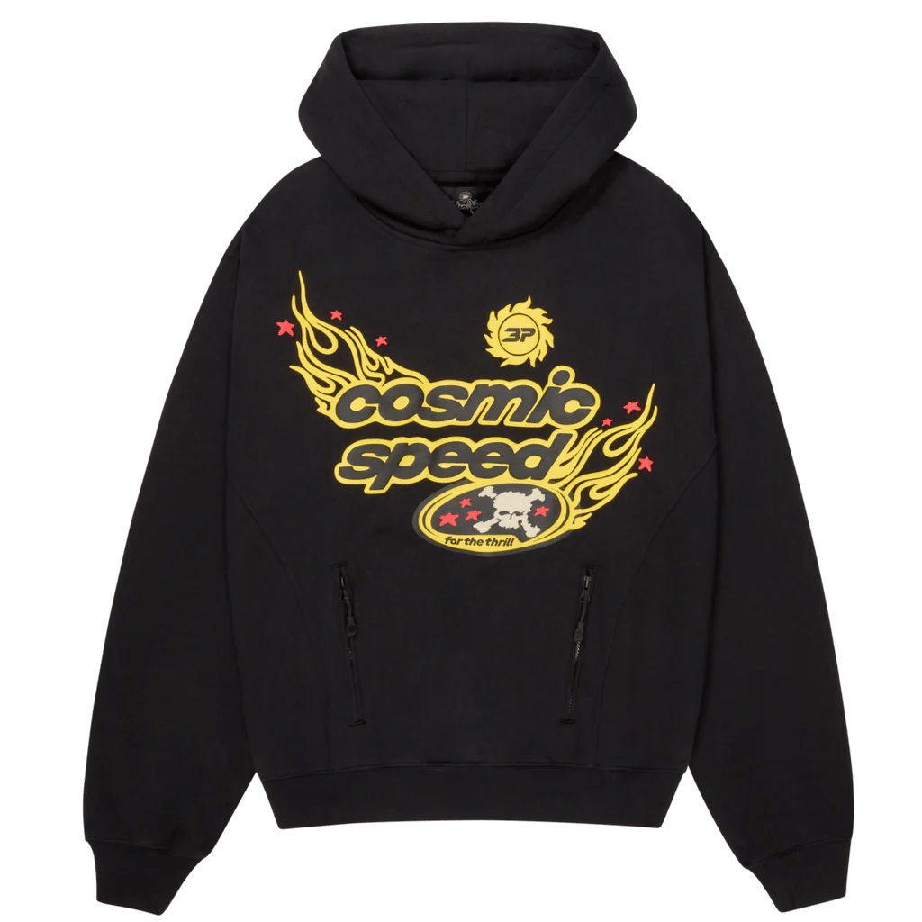 Broken Planet Cosmic Speed Hoodie Midnight Black  – sneaker autêntico da CollectKicks
