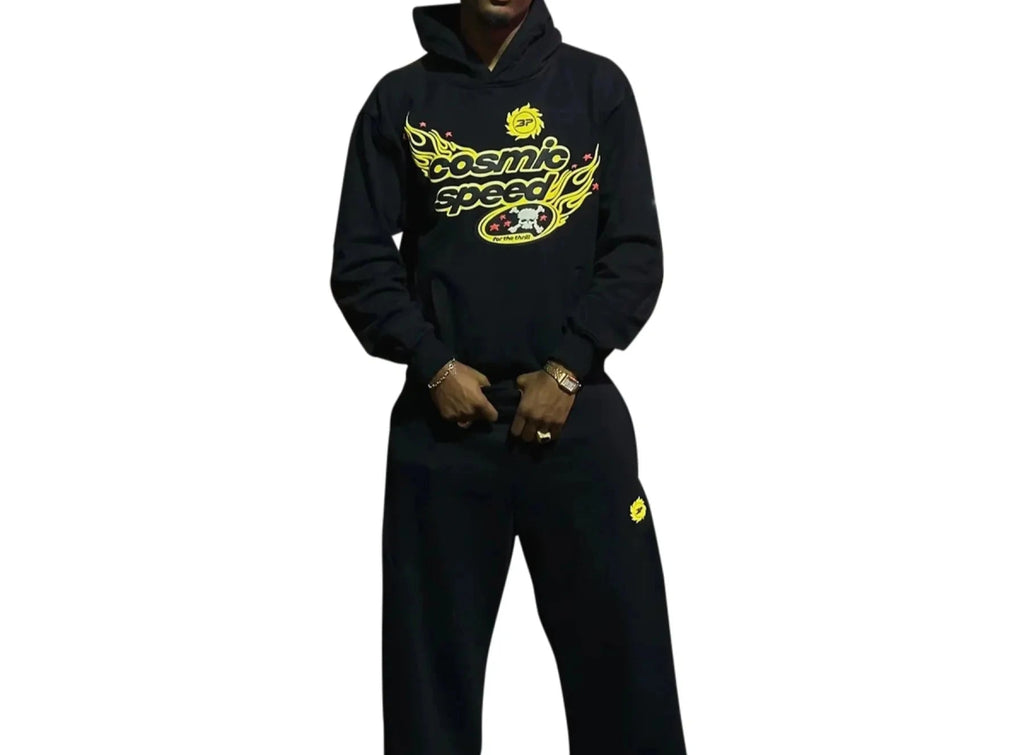 Broken Planet Cosmic Speed Hoodie Midnight Black  – sneaker autêntico da CollectKicks