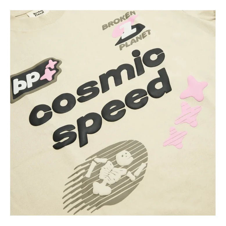 Broken Planet Cosmic Speed T-shirt Bone White  – sneaker autêntico da CollectKicks