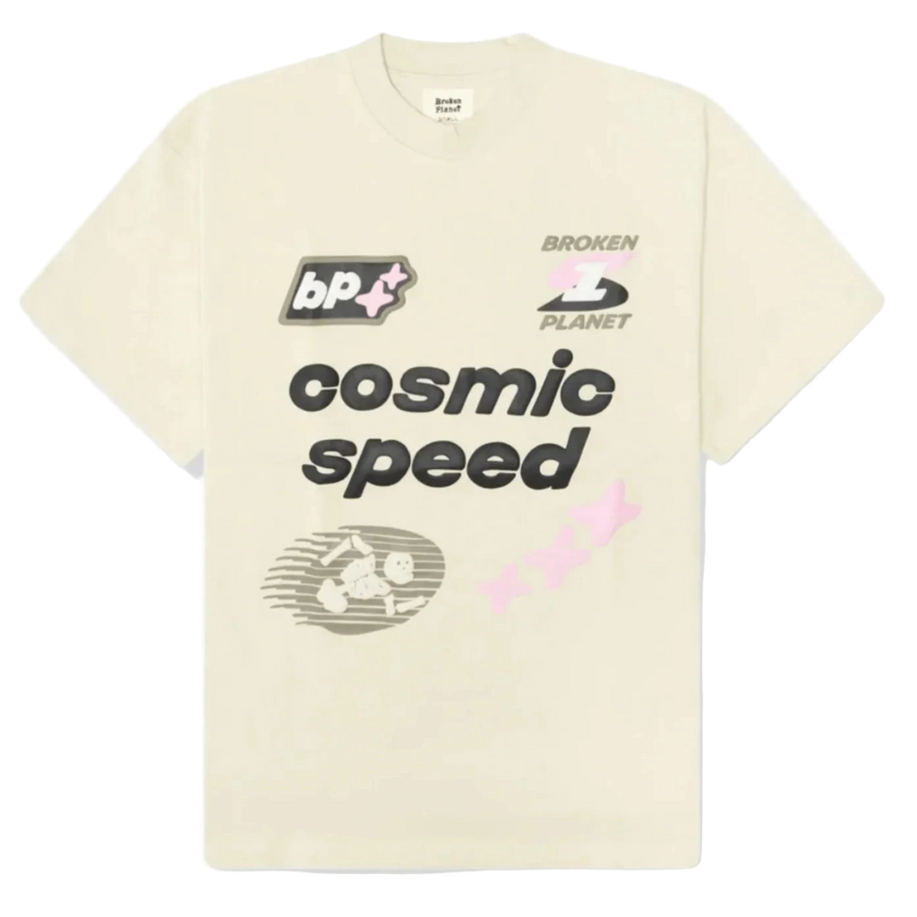 Broken Planet Cosmic Speed T-shirt Bone White  – sneaker autêntico da CollectKicks