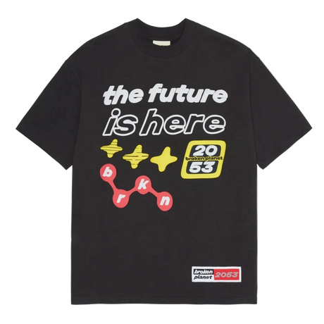 Broken Planet The Future Is Here T-shirt "Soot Black"  – sneaker autêntico da CollectKicks