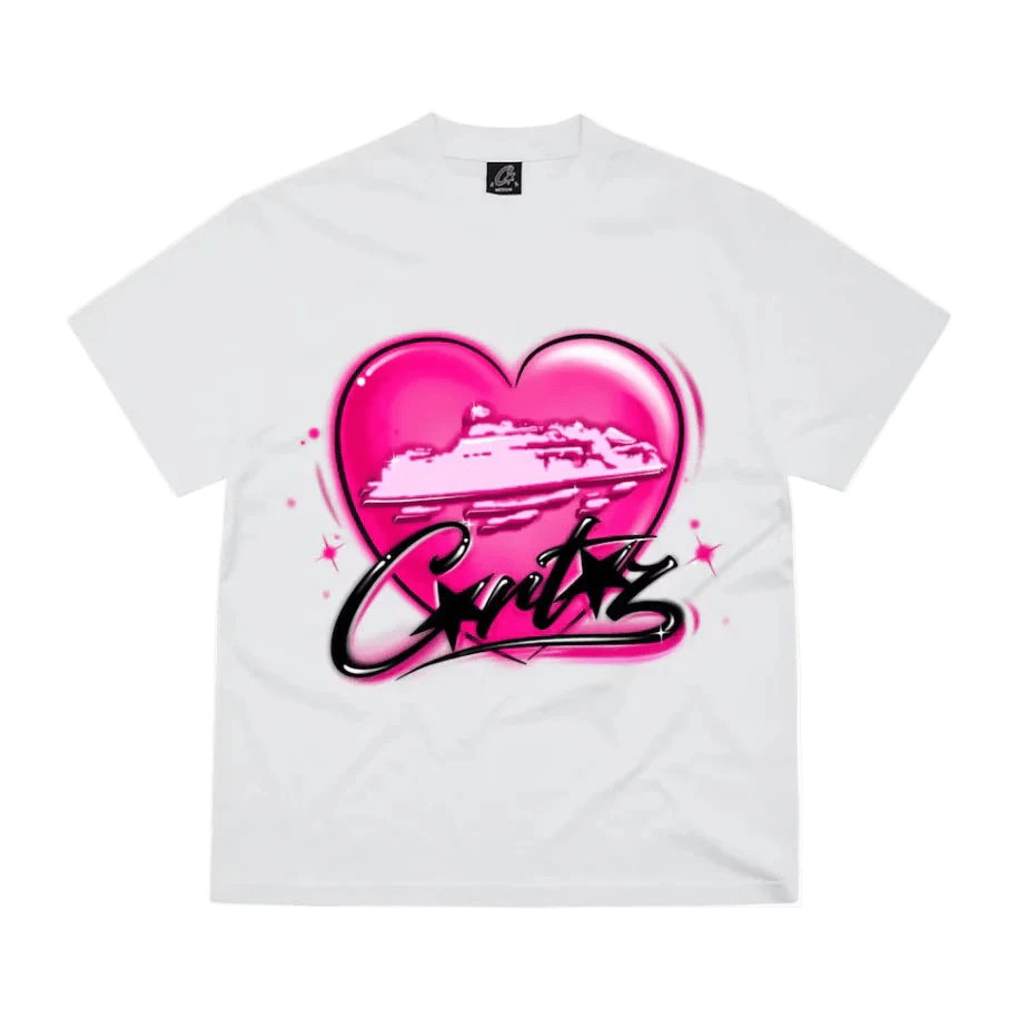 Corteiz Alcatraz Heart Tee White  – sneaker autêntico da CollectKicks