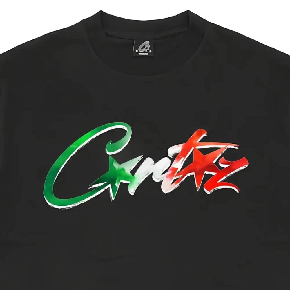 Corteiz Allstartz Italia Tee Black | CollectKicks