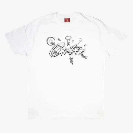 Corteiz Allstarz Skydiver Tee White  – sneaker autêntico da CollectKicks