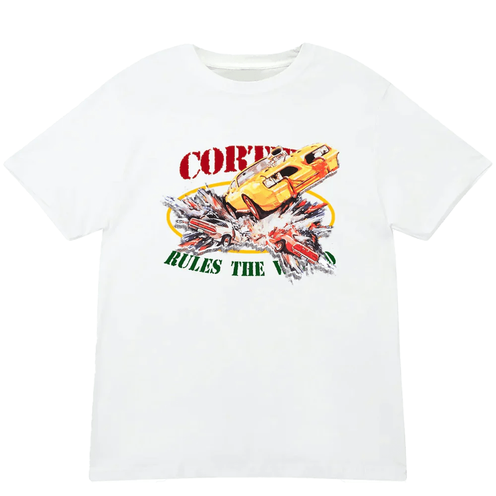 Corteiz Car Crash Tee White  – sneaker autêntico da CollectKicks