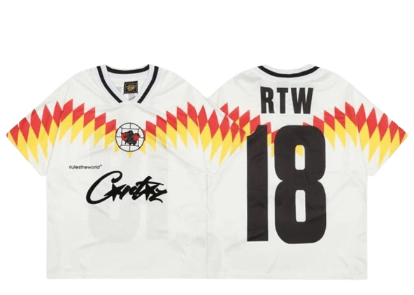 Corteiz Club RTW Football Jersey Tee White | CollectKicks