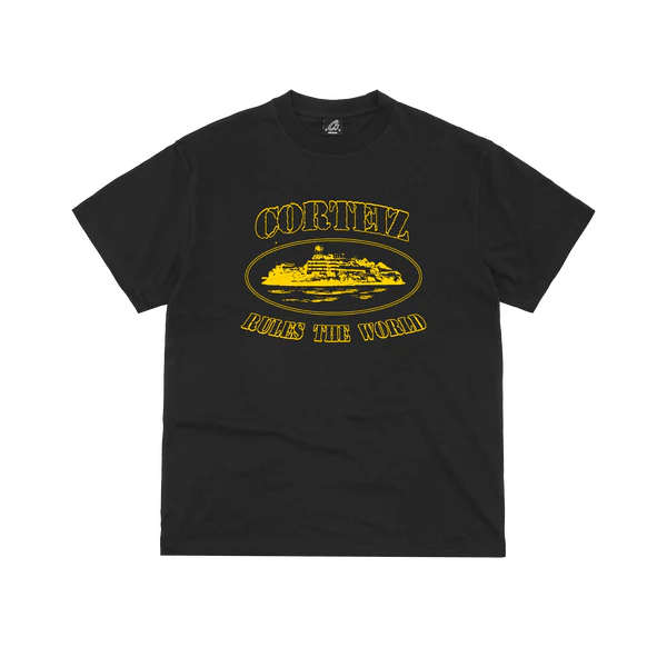 Corteiz Glow In The Dark OG Alcatraz Tee Black/Yellow  – sneaker autêntico da CollectKicks