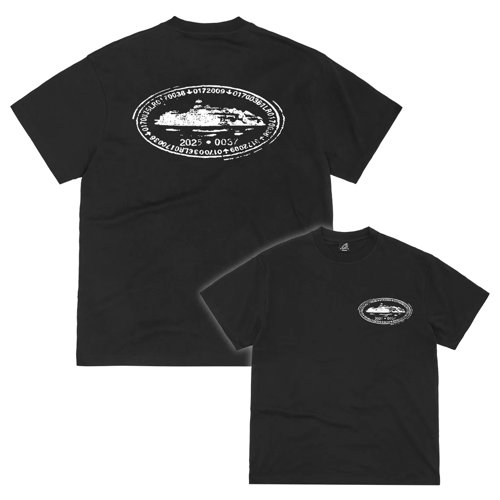 Corteiz Island Stamp Tee Black  – sneaker autêntico da CollectKicks
