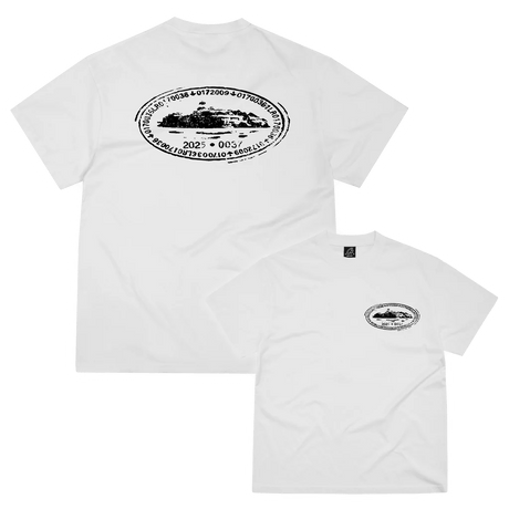 Corteiz Island Stamp Tee White  – sneaker autêntico da CollectKicks