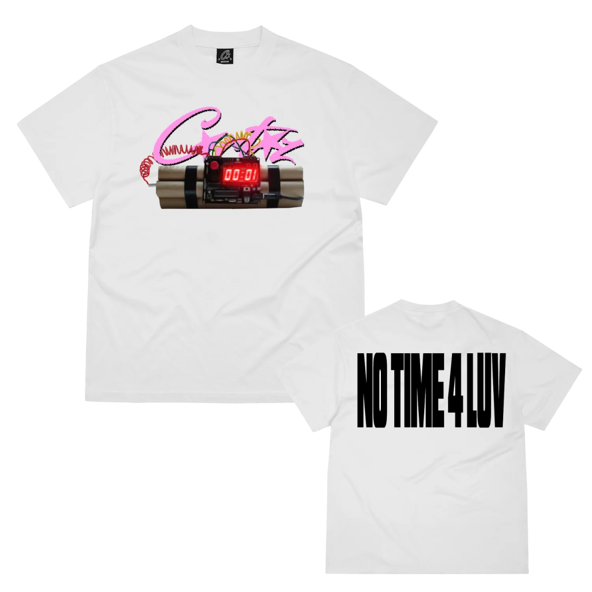 Corteiz No Time 4 Luv Tee White | CollectKicks