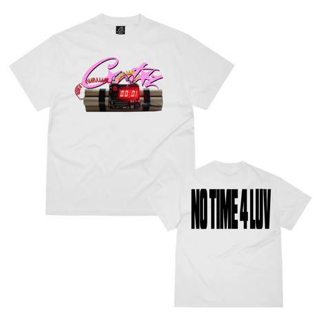 Corteiz No Time 4 Luv Tee White  – sneaker autêntico da CollectKicks
