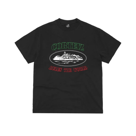 Corteiz Og Alcatraz Italia Tee Black  – sneaker autêntico da CollectKicks