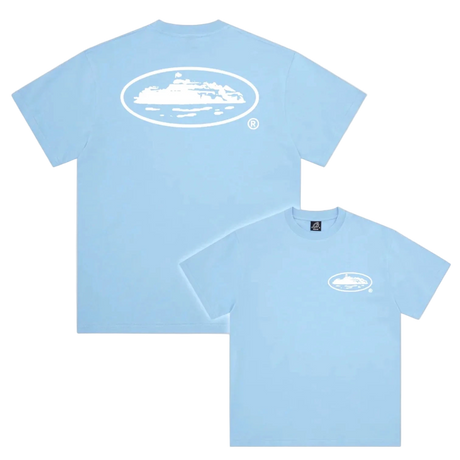 Corteiz OG Island Logo Baby Blue Tee  – sneaker autêntico da CollectKicks