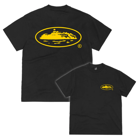 Corteiz OG Island Logo Black/Yellow Tee  – sneaker autêntico da CollectKicks